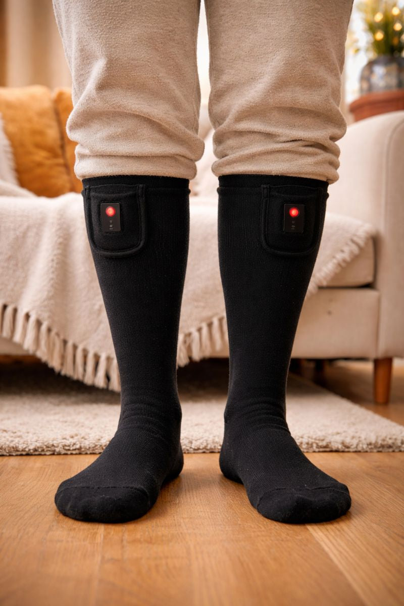 FireSocks - Hot Socks Warmte sokken Unisex Zwart