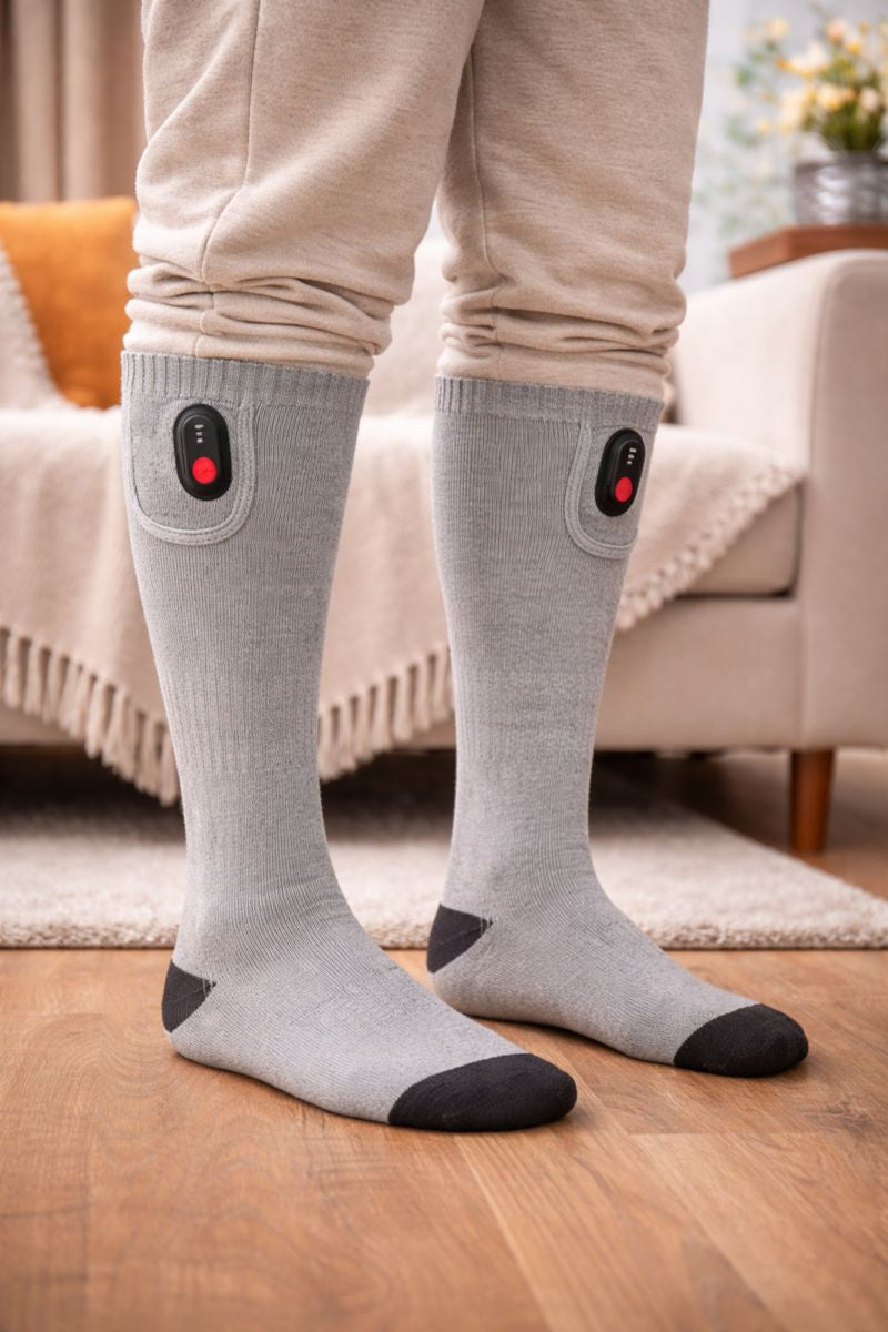 FireSocks - Hot Socks Warmte sokken Unisex Grijs