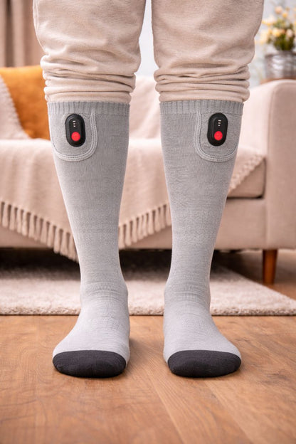 FireSocks - Hot Socks Warmte sokken Unisex Grijs
